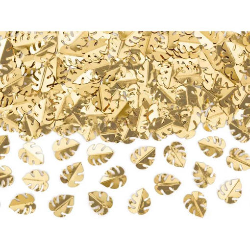 Picture of METALLIC CONFETTI LEAFS GOLD 15 GRAMS